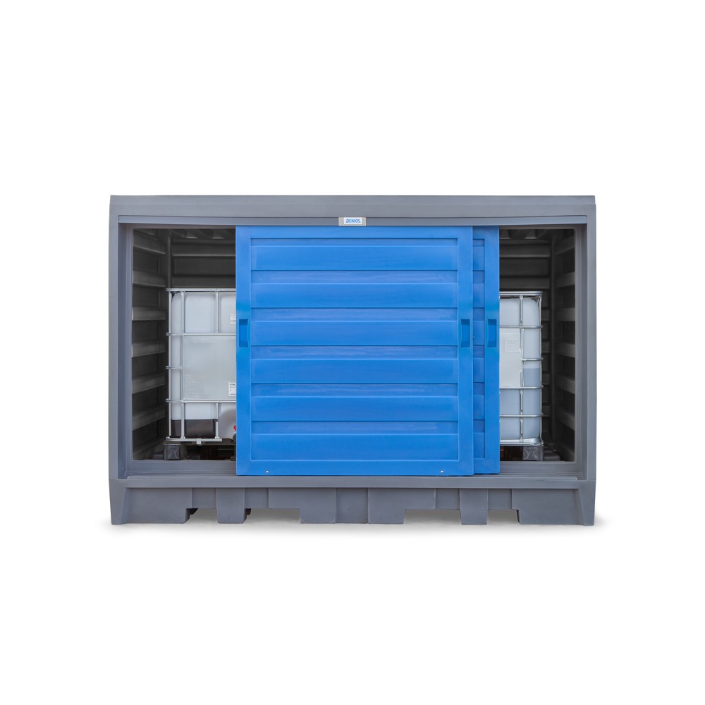 Productafbeelding nr. 4: Vatendepot van PE, hxbxd 2.170 x 3.200 x 1.740 mm, 2x IBC of 8x 200 l
