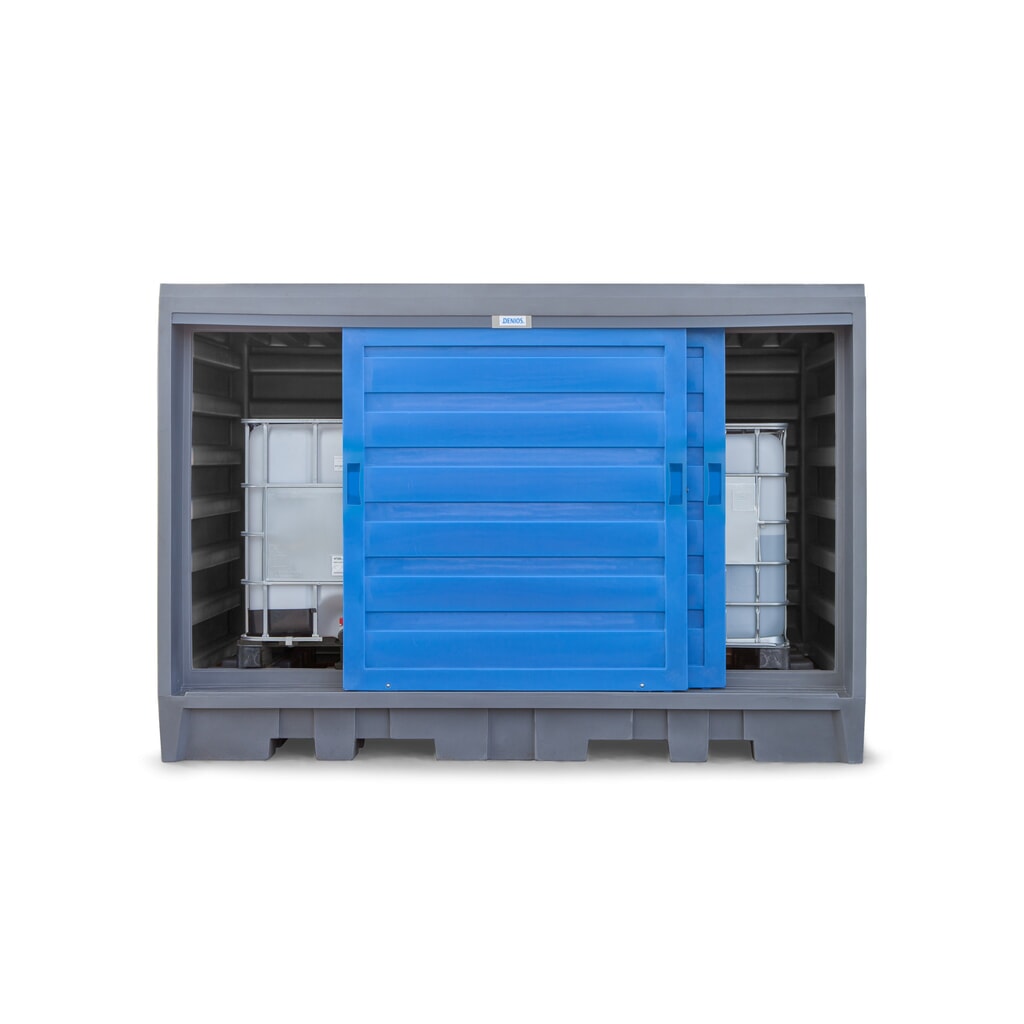 Productafbeelding nr. 4: Vatendepot van PE, hxbxd 2.170 x 3.200 x 1.740 mm, 2x IBC of 8x 200 l