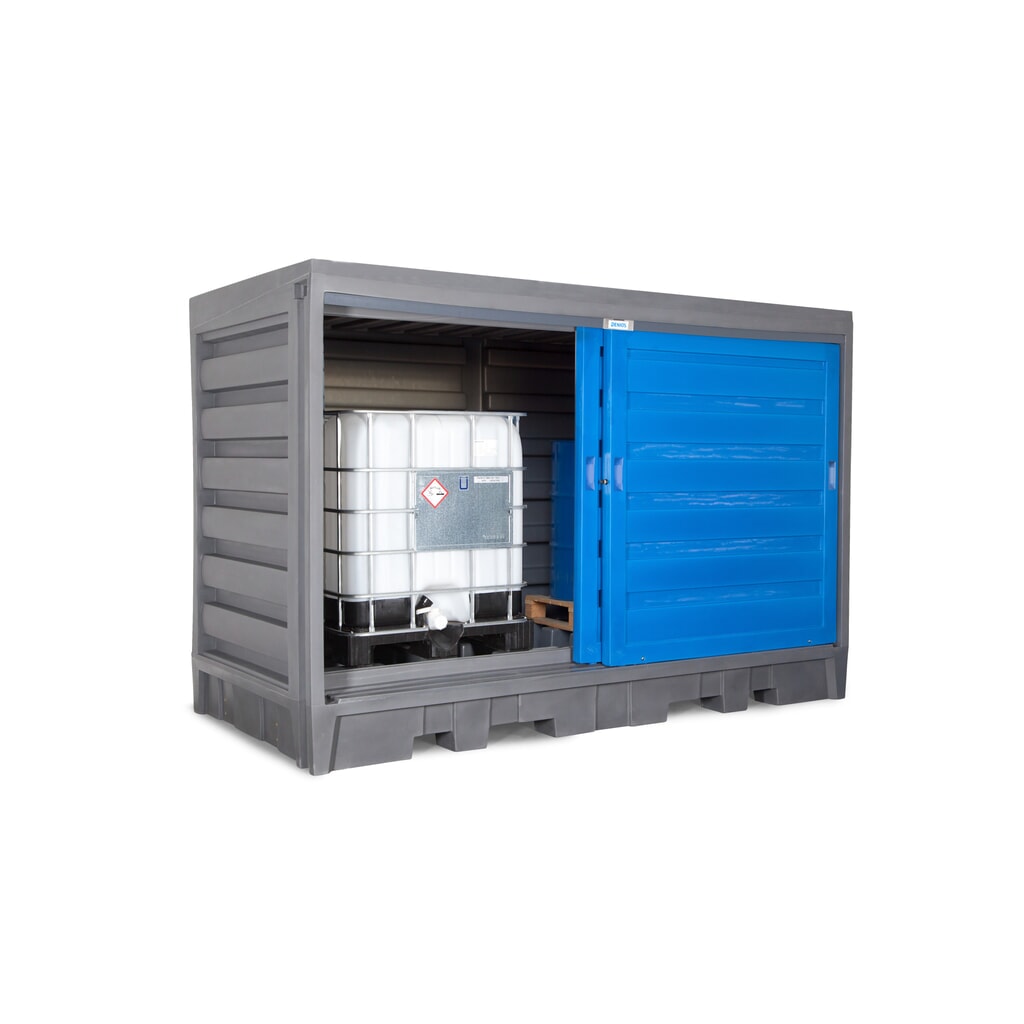 Vatendepot van PE, hxbxd 2.170 x 3.200 x 1.740 mm, 2x IBC of 8x 200 l Productafbeelding nr. 6: Vatendepot van PE, hxbxd 2.170 x 3.200 x 1.740 mm, 2x IBC of 8x 200 l