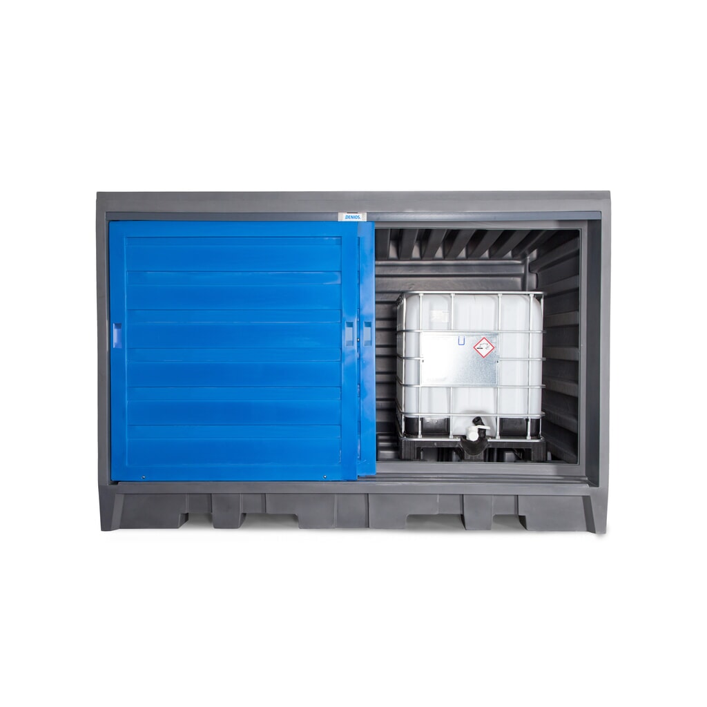 Vatendepot van PE, hxbxd 2.170 x 3.200 x 1.740 mm, 2x IBC of 8x 200 l Productafbeelding nr. 7: Vatendepot van PE, hxbxd 2.170 x 3.200 x 1.740 mm, 2x IBC of 8x 200 l