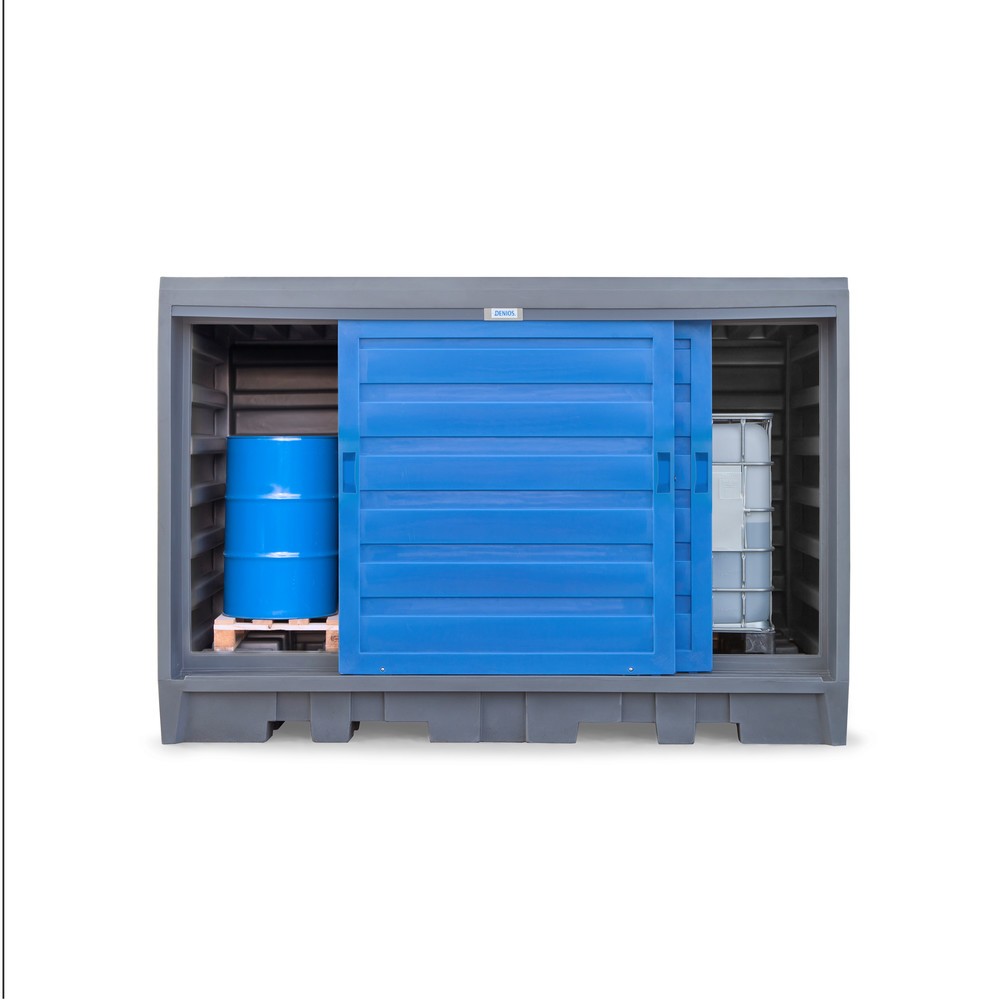 Productafbeelding nr. 9: Vatendepot van PE, hxbxd 2.170 x 3.200 x 1.740 mm, 2x IBC of 8x 200 l
