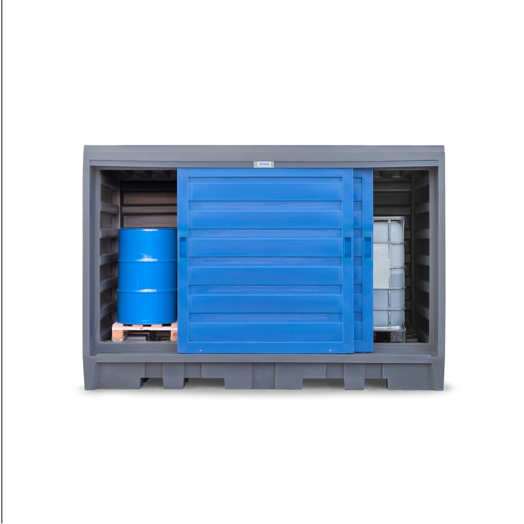 Productafbeelding nr. 9: Vatendepot van PE, hxbxd 2.170 x 3.200 x 1.740 mm, 2x IBC of 8x 200 l