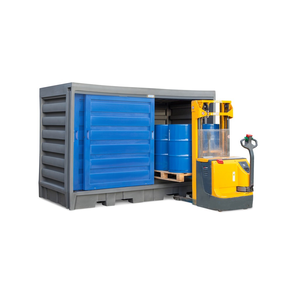 Productafbeelding nr. 11: Vatendepot van PE, hxbxd 2.170 x 3.200 x 1.740 mm, 2x IBC of 8x 200 l