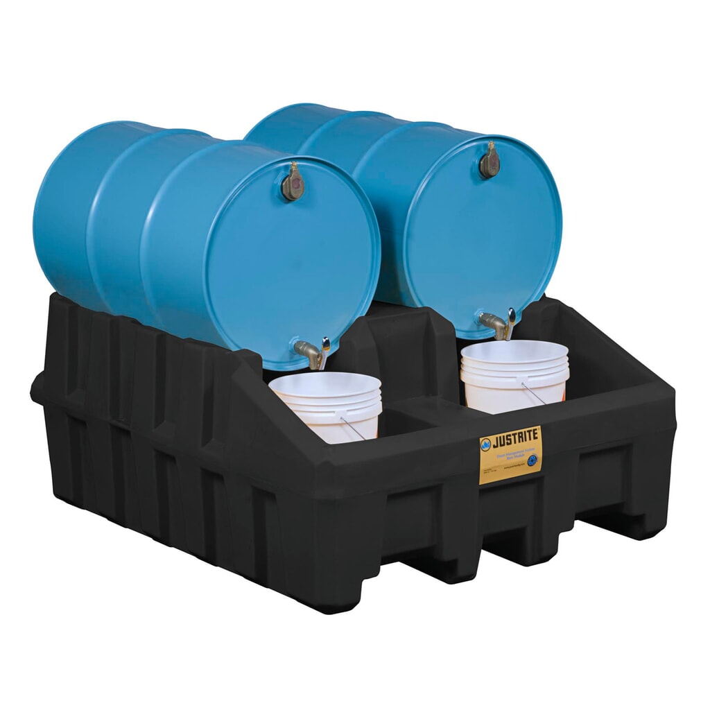 Product afbeelding: Vatenhandlingsysteem Justrite, basismodule, inhoud 250 l, zwart