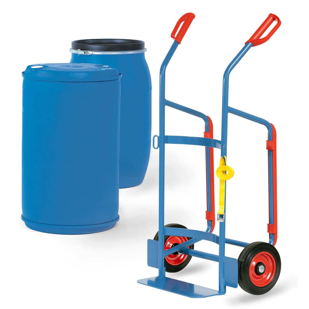 Vatenkar fetra®, draagvermogen 250 kg, volrubber banden Product afbeelding: Vatenkar fetra®, draagvermogen 250 kg, volrubber banden