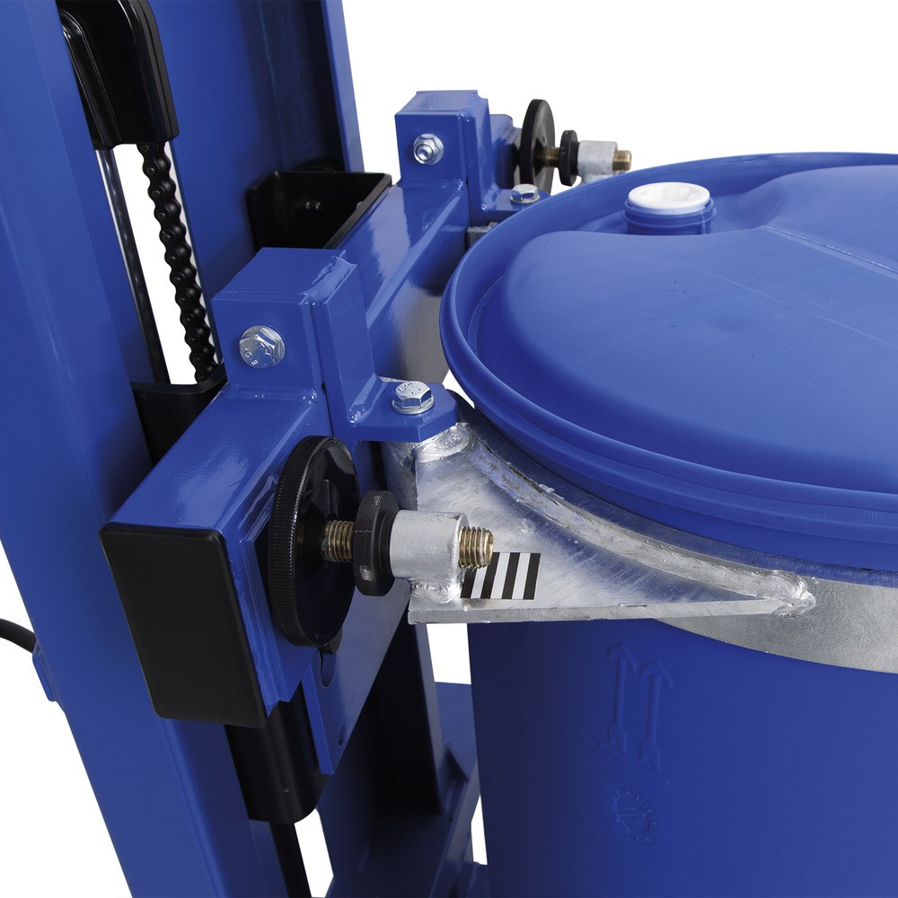 Productafbeelding nr. 3: Vatenheffer met vatenklem, voor PE-vaten, smal wielstel, hefhoogte 520 mm