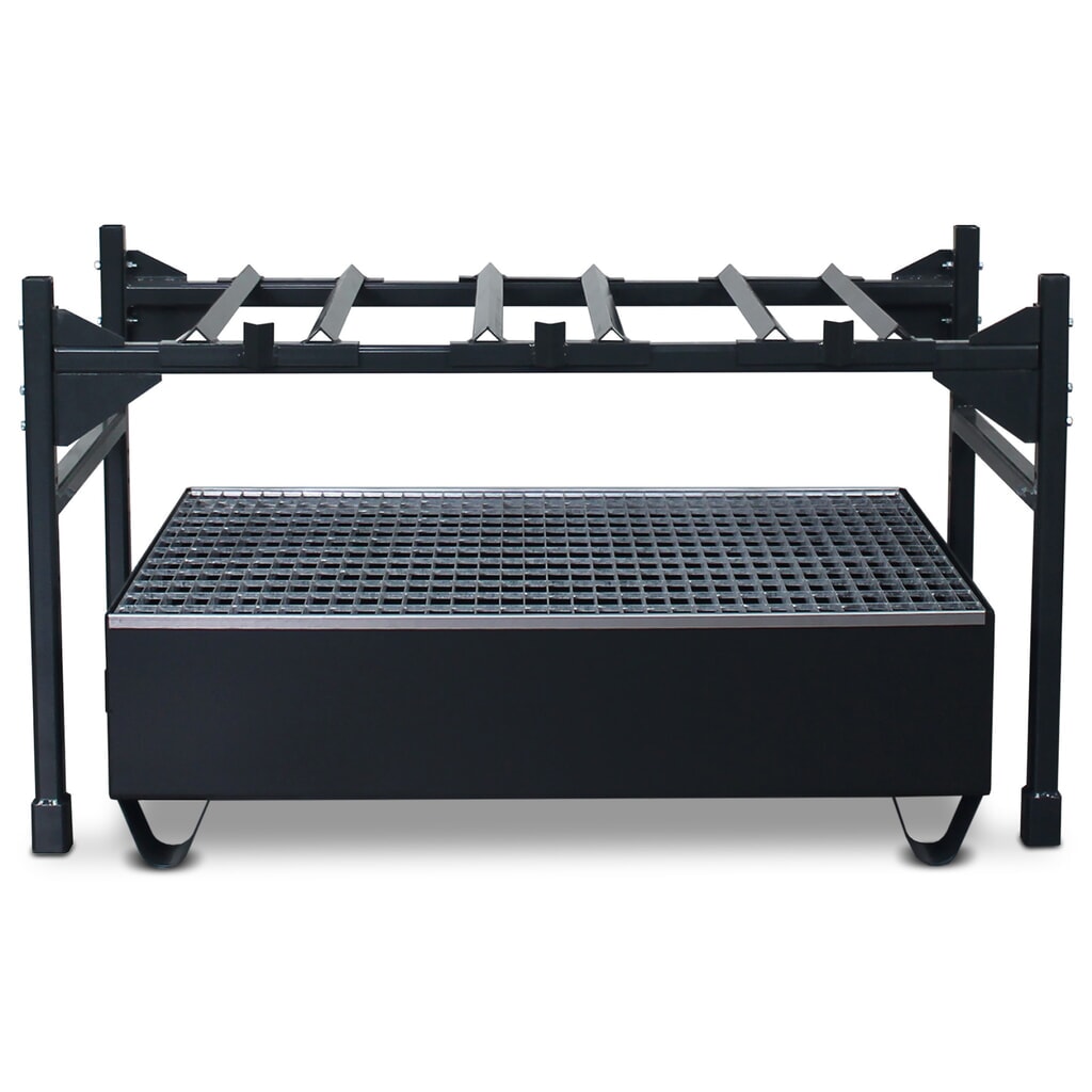 Vatenrek SAMOA, incl. lekbak, voor 3 vaten van 60 liter Product afbeelding: Vatenrek SAMOA, incl. lekbak, voor 3 vaten van 60 liter