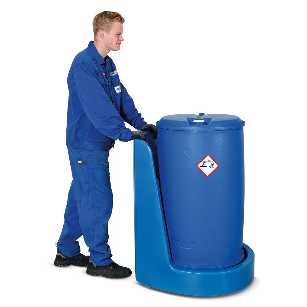 Productafbeelding nr. 2: Vatenroller, cap. 300 kg, geïntegreerde lekbak, met duwbeugel