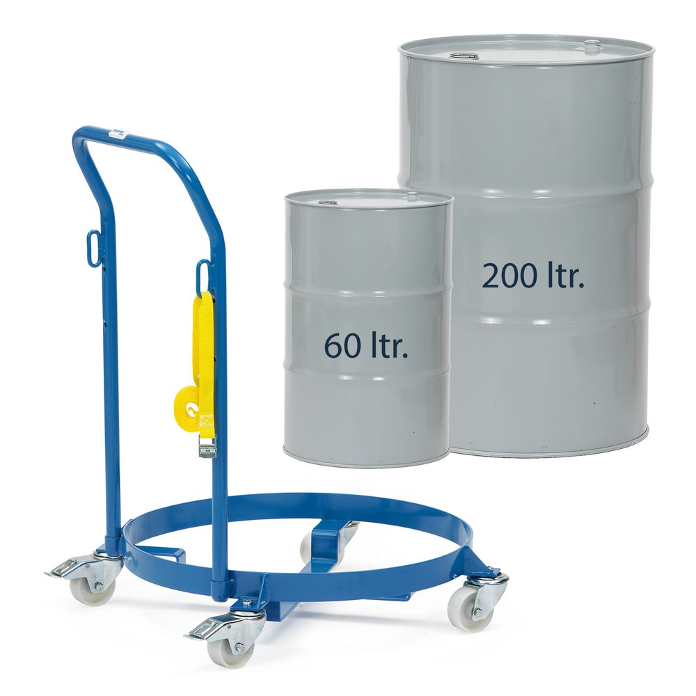 Productafbeelding nr. 2: Vatenroller fetra®, draagvermogen 250 kg, open, met duwbeugel