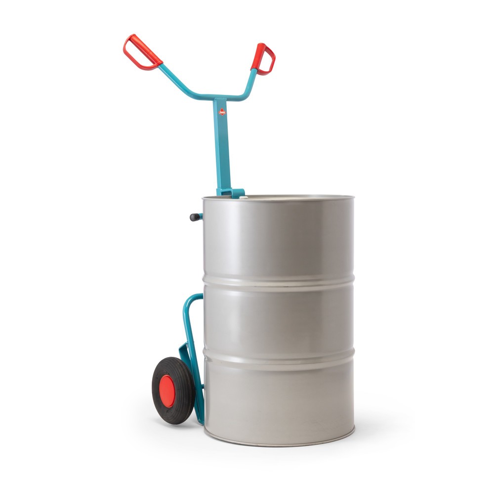 Productafbeelding nr. 2: Vatensteekwagen Ameise®, voor 1 vat van 200 liter, draagvermogen 250 kg, randgrijper, luchtbanden