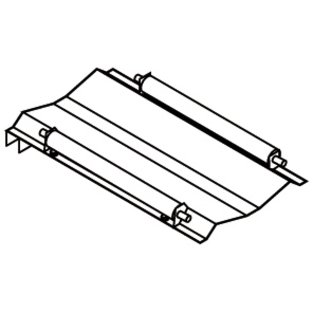 Vatensteun voor 1x 200 l-vat, met rollen, hoogte 50 mm Product afbeelding: Vatensteun voor 1x 200 l-vat, met rollen, hoogte 50 mm