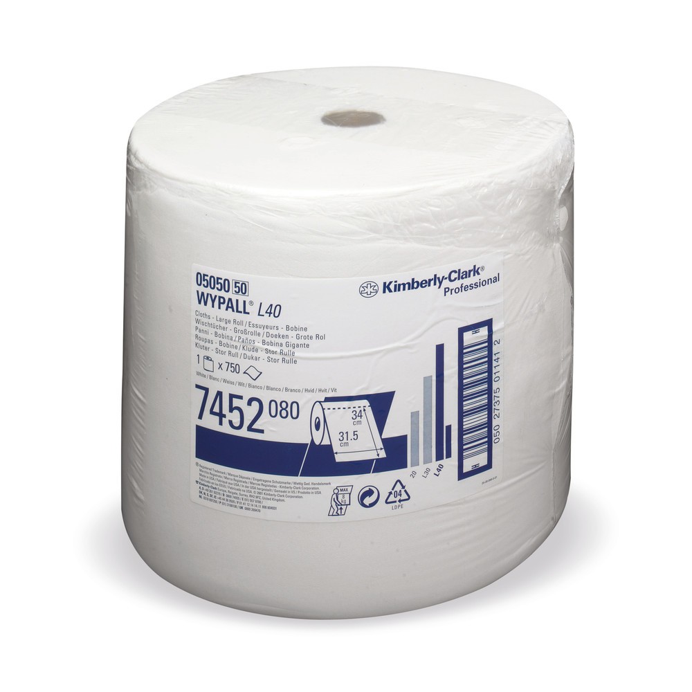 Product afbeelding: Poetsdoekjes WYPALL L30 Ultra+, hxb 380 x 370 mm, 1.000 doekjes