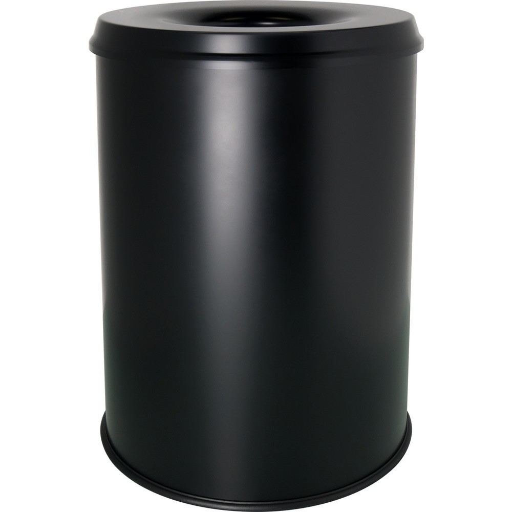 Productafbeelding nr. 1: Veiligheidsafvalbak helit "the guardian", 15 liter, met doofkop, zwart