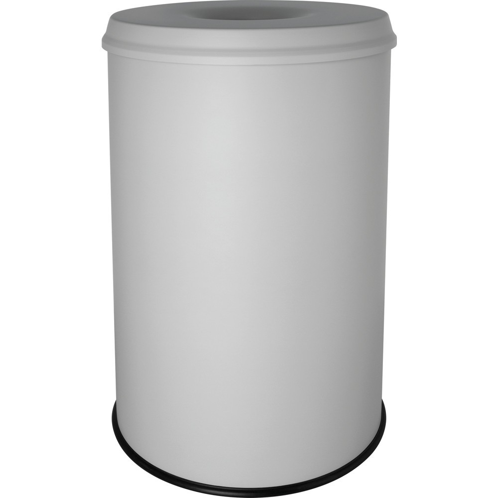 Productafbeelding nr. 1: Veiligheidsafvalbak helit "the guardian", 30 liter, met doofkop, lichtgrijs
