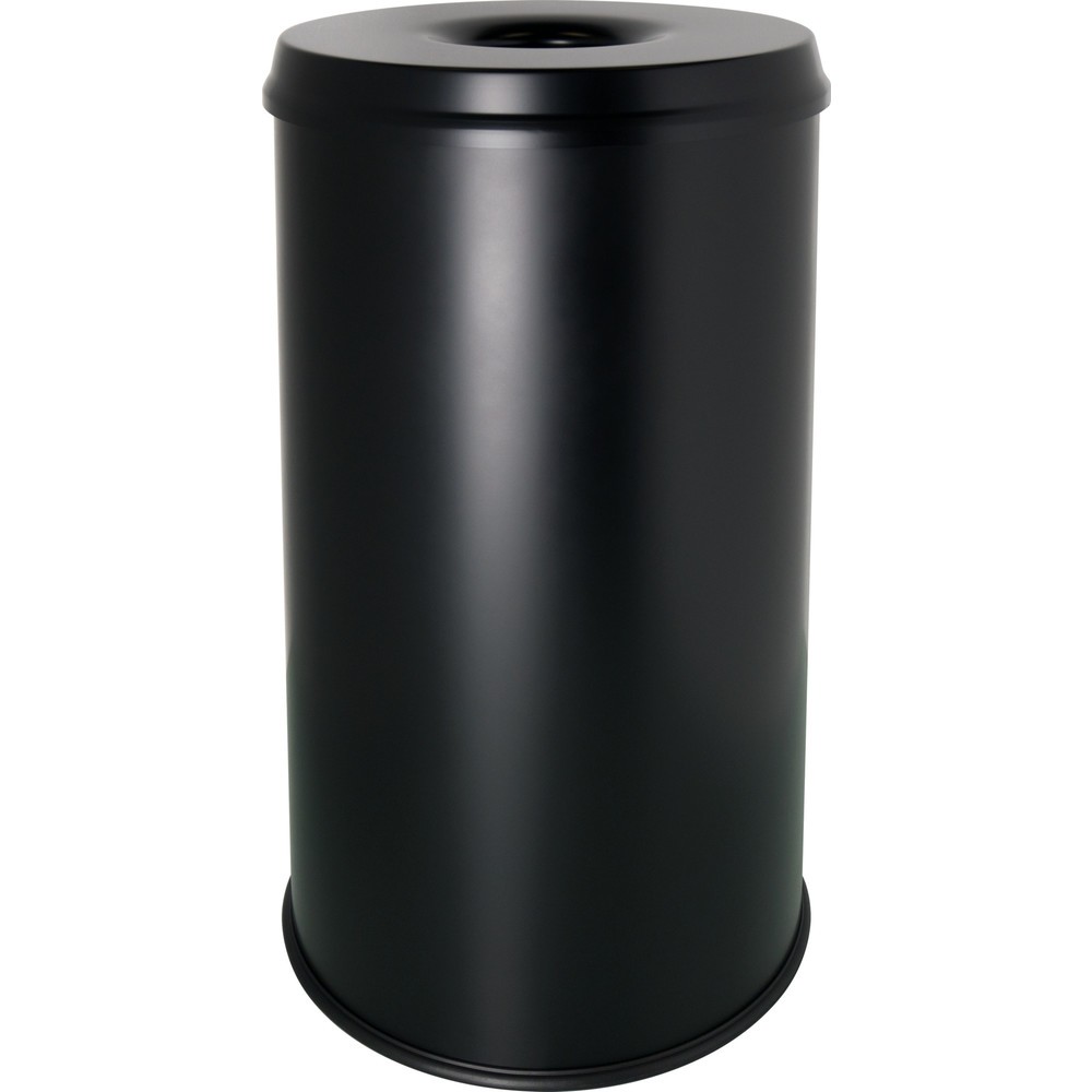 Productafbeelding nr. 1: Veiligheidsafvalbak helit "the guardian", 50 liter, met doofkop, zwart