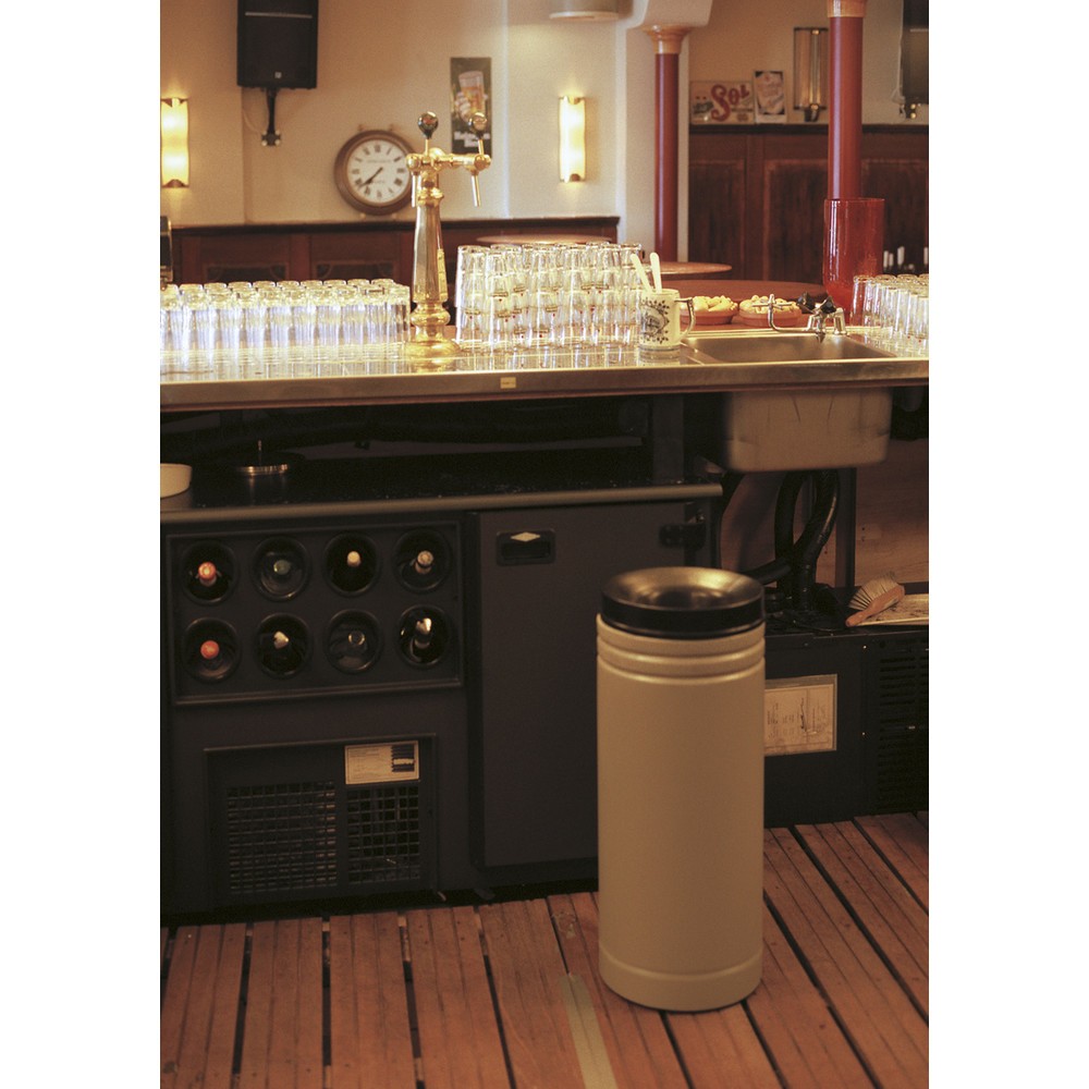 Productafbeelding nr. 2: Veiligheidsafvalbak, zelfdovend, staal, 50 liter, grijs, zwart
