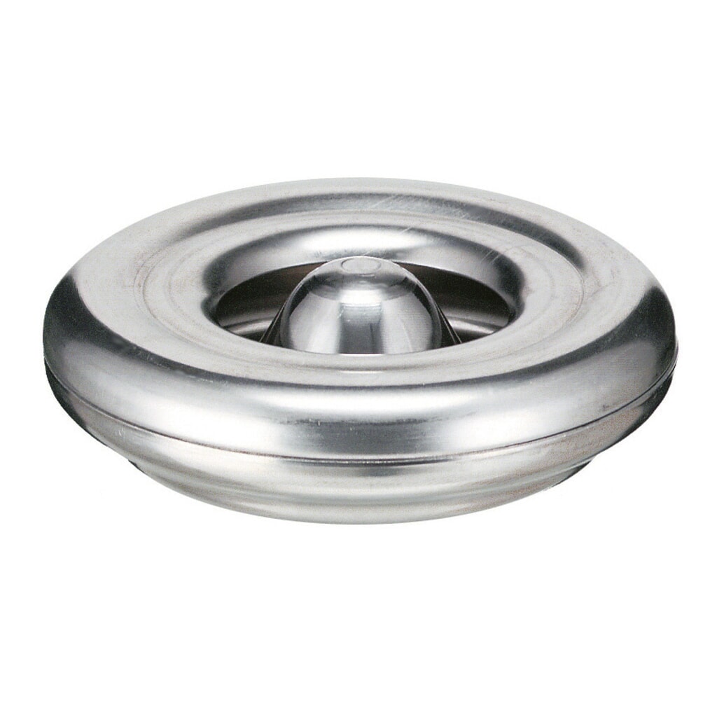 Veiligheidsasbak, zelfdovend, aluminium, Ø 120 mm Product afbeelding: Veiligheidsasbak, zelfdovend, aluminium, Ø 120 mm