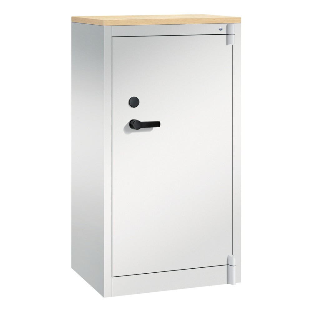 Productafbeelding nr. 1: Veiligheidsdraaideurkast C+P, 3 OH, hxbxd 1.226 x 650 x 500 mm, lichtgrijs/lichtgrijs, Esdoorn