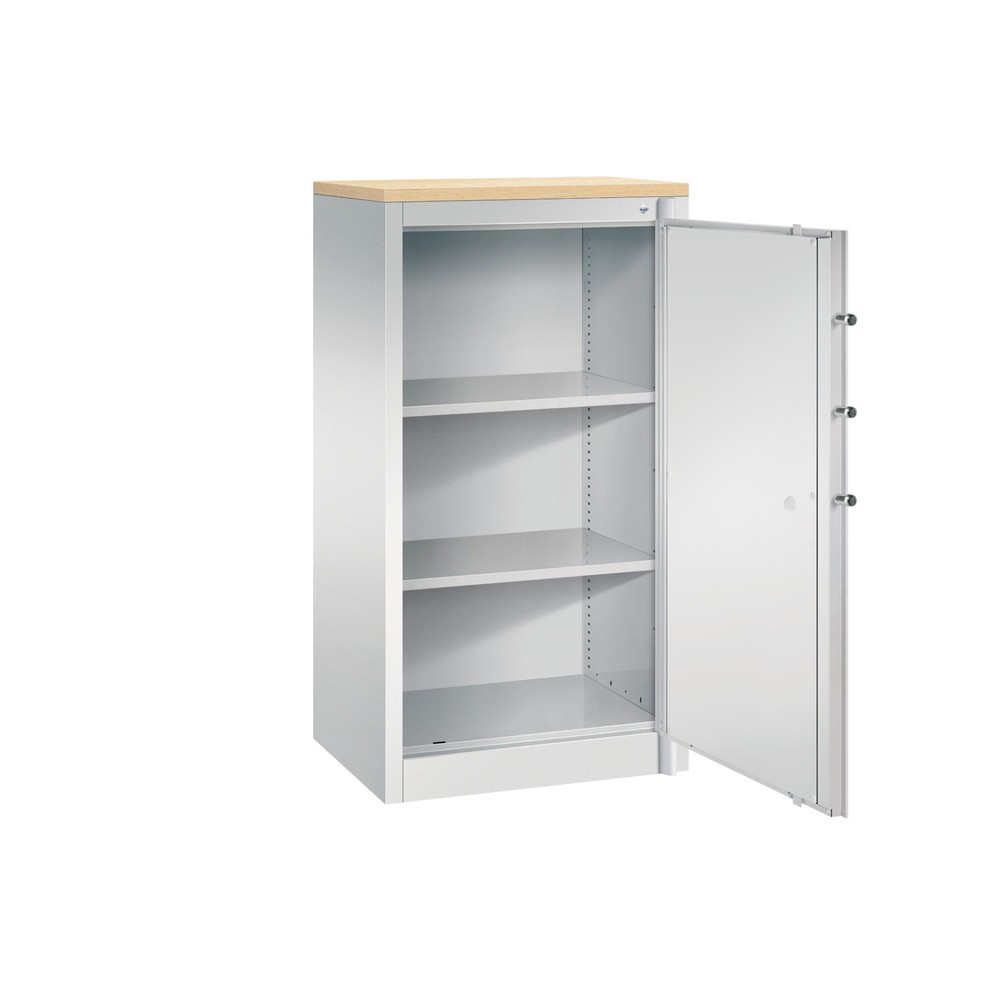 Productafbeelding nr. 3: Veiligheidsdraaideurkast C+P, 3 OH, hxbxd 1.226 x 650 x 500 mm, lichtgrijs/lichtgrijs, Esdoorn