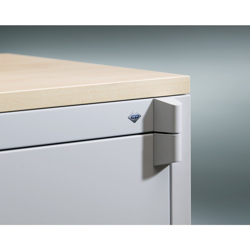 Productafbeelding nr. 4: Veiligheidsdraaideurkast C+P, 3 OH, hxbxd 1.226 x 650 x 500 mm, lichtgrijs/lichtgrijs, Esdoorn