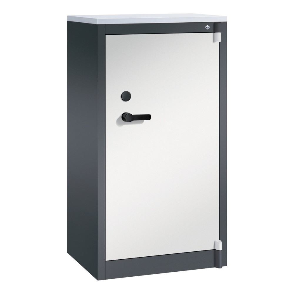 Productafbeelding nr. 1: Veiligheidsdraaideurkast C+P, 3 OH, hxbxd 1.226 x 650 x 500 mm, zwartgrijs/lichtgrijs, Lichtgrijs