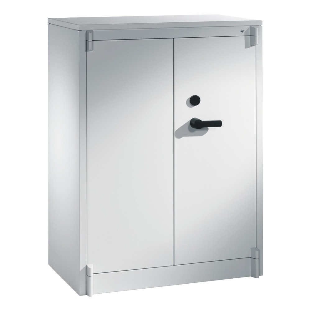 Product afbeelding: Veiligheidsdraaideurkast C+P, 3 OH, hxbxd 1.226 x 930 x 500 mm, lichtgrijs/lichtgrijs, Lichtgrijs