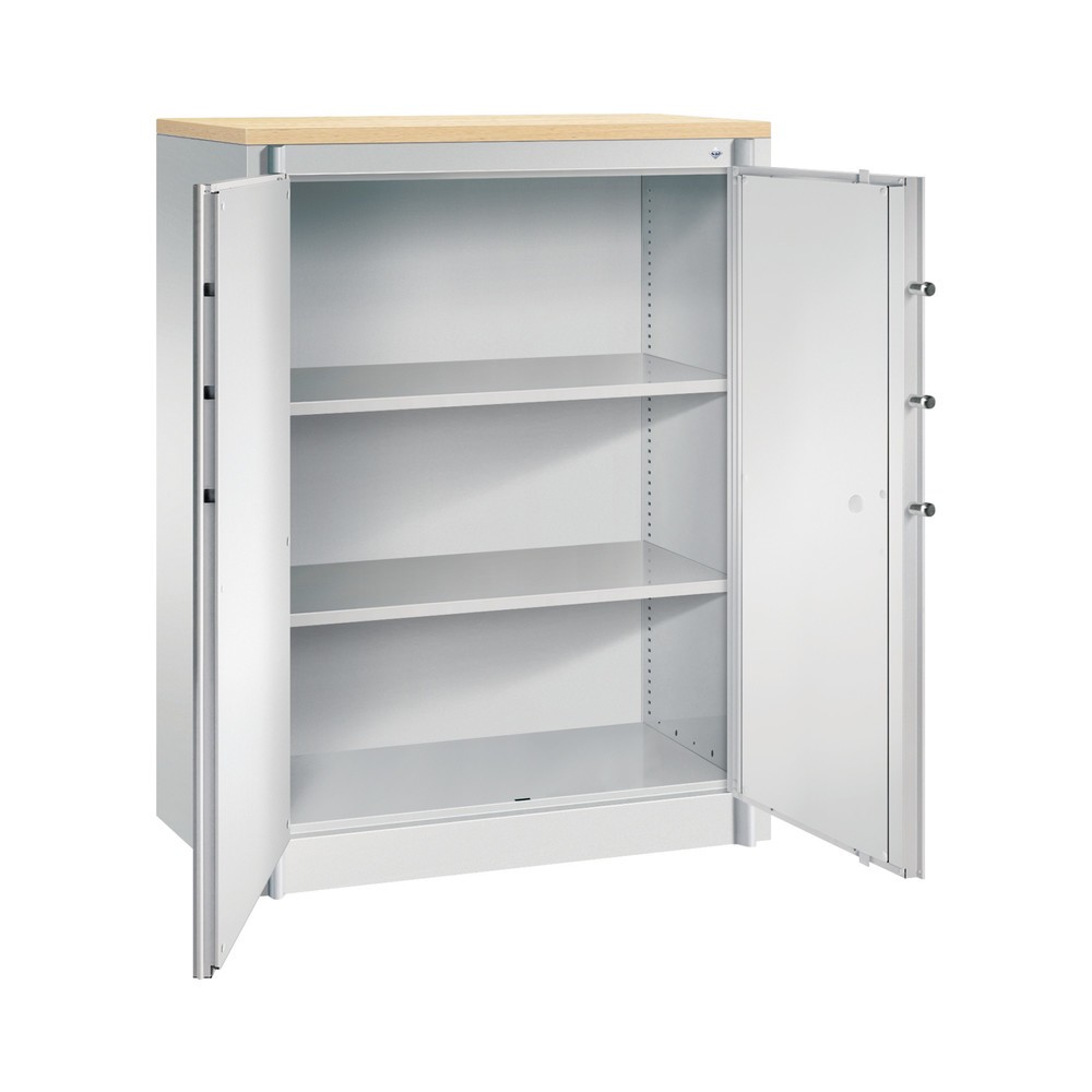 Productafbeelding nr. 3: Veiligheidsdraaideurkast C+P, 3 OH, hxbxd 1.226 x 930 x 500 mm, lichtgrijs/lichtgrijs, Esdoorn