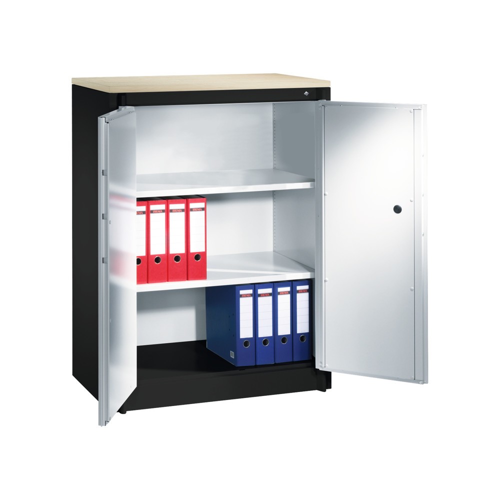 Productafbeelding nr. 4: Veiligheidsdraaideurkast C+P, 3 OH, hxbxd 1.226 x 930 x 500 mm, zwartgrijs/lichtgrijs, Lichtgrijs