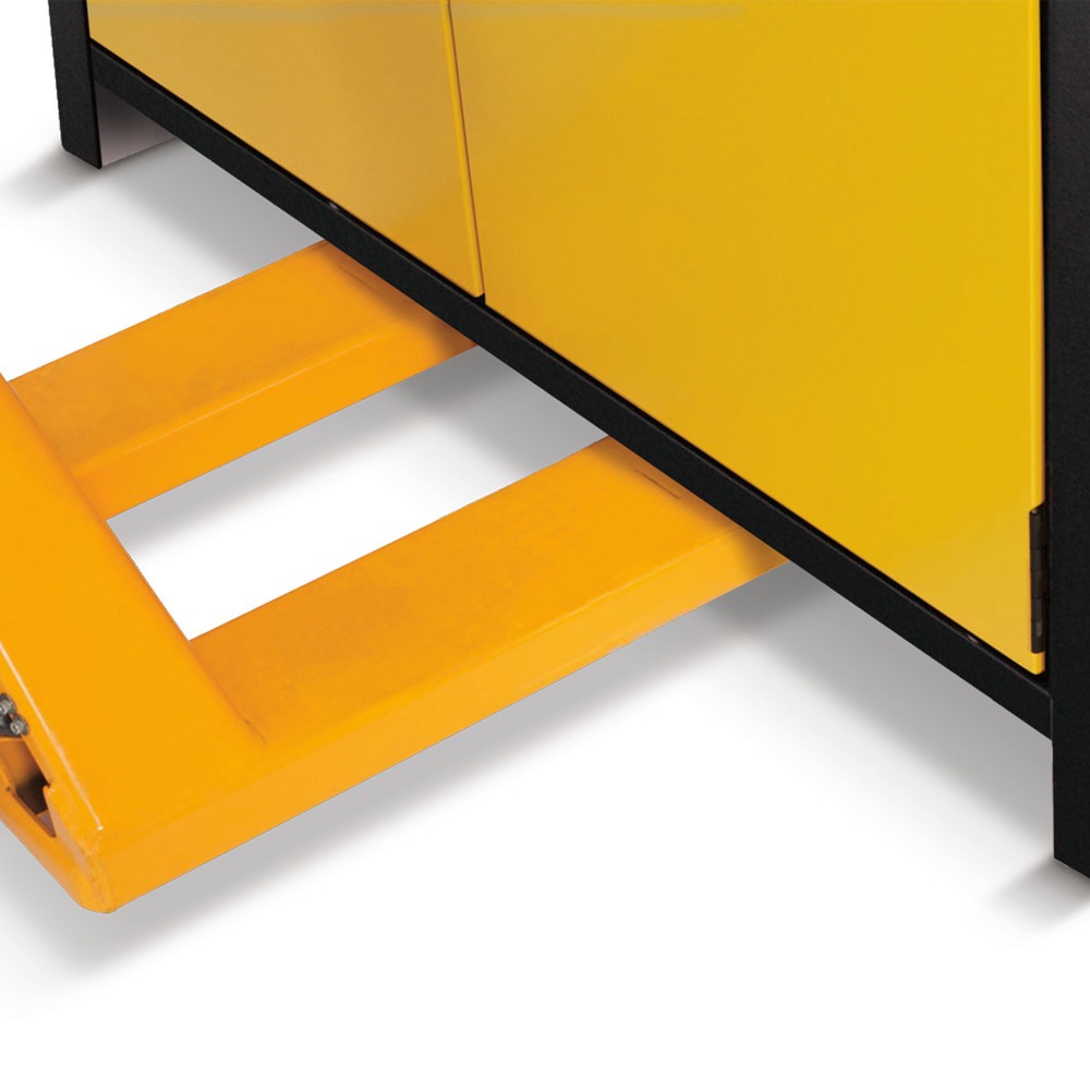 Productafbeelding nr. 2: Veiligheidskast asecos® Q-PEGASUS / type 90, 3 legplanken, h x b x d 1.953 x 599 x 615 mm, witaluminium