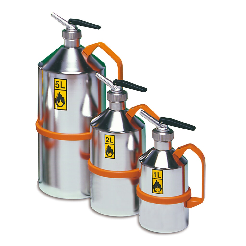 Product afbeelding: Veiligheidskan van roestvrijstaal, met fijndoseerder, 5 l