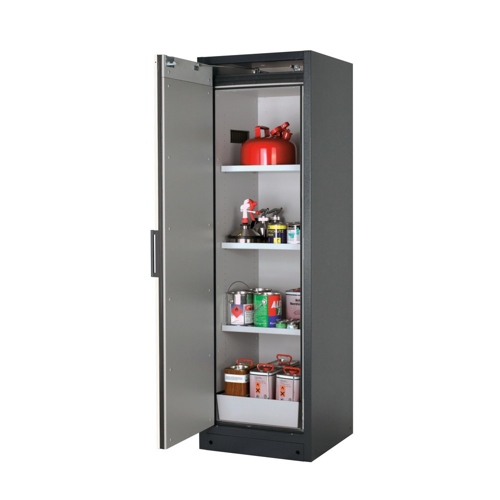 Productafbeelding nr. 1: Veiligheidskast asecos® Q-PEGASUS / type 90, 3 legplanken, h x b x d 1.953 x 599 x 615 mm, zuiver wit
