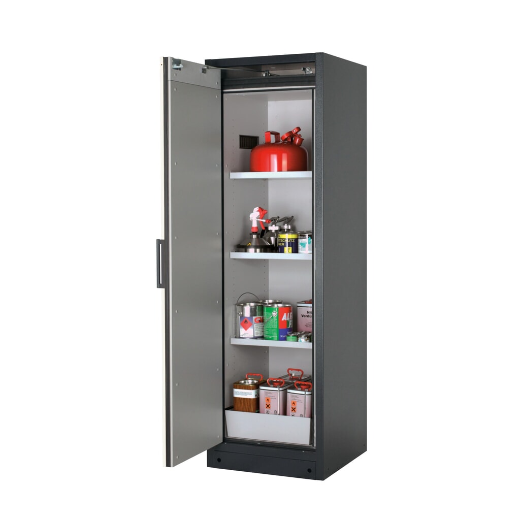 Product afbeelding: Brandveilige kluis asecos® Q-PEGASUS / type 90, 3 legborden, hxbxd 1.953 x 599 x 615 mm, zuiver wit