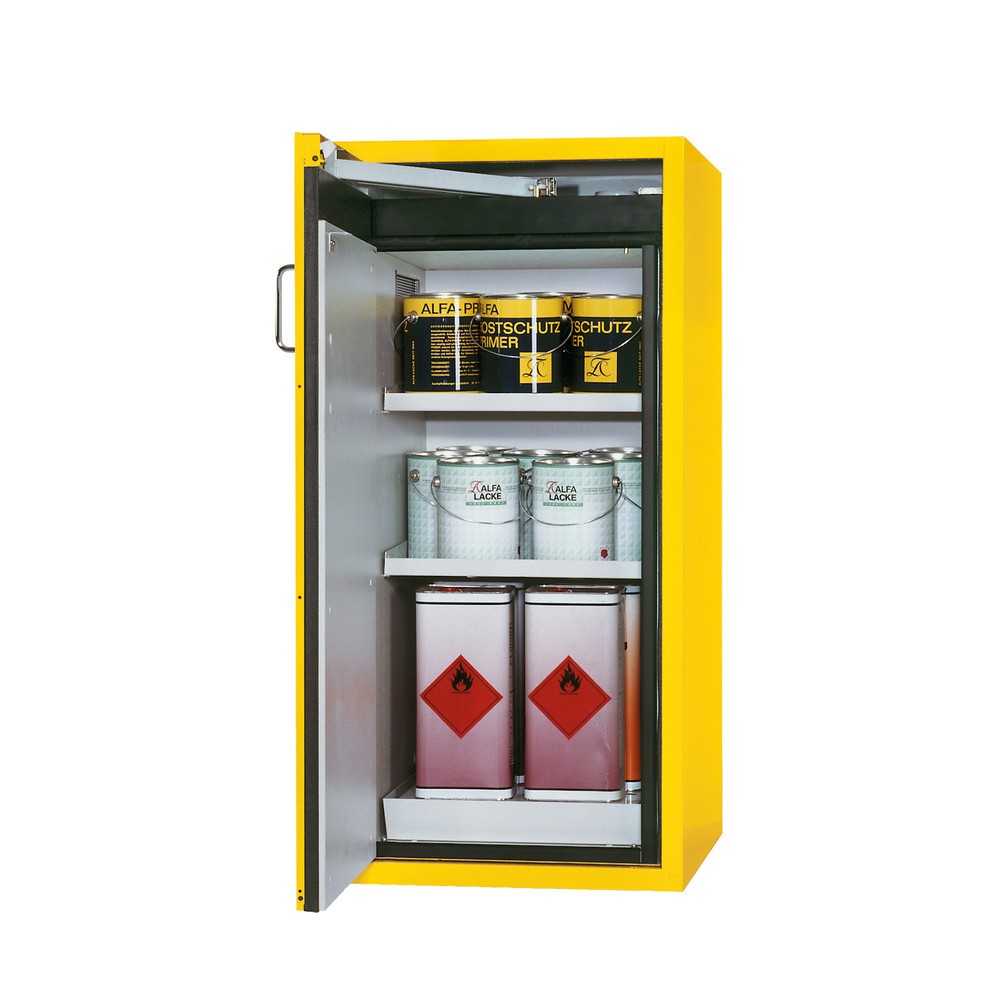 Productafbeelding nr. 1: Veiligheidskast asecos® S-CLASSIC/type 90, hxbxd 1.298 x 600 x 615 mm, lichtgrijs