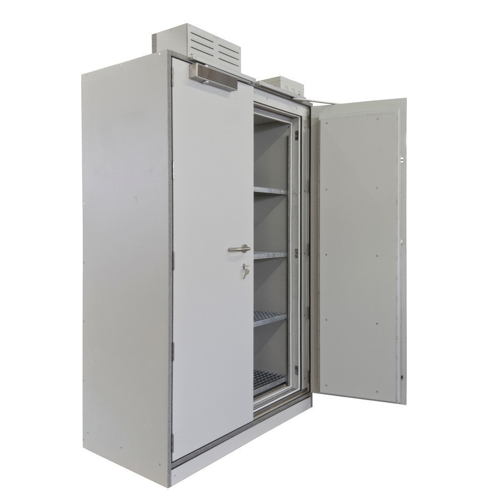 Productafbeelding nr. 4: Veiligheidskast PRIORIT PRIOLIN voor lithium-ion accu’s, 4 roosterlegborden, lekbak, besturingseenheid 400 V / AC, 2 x 10 stopcontacten