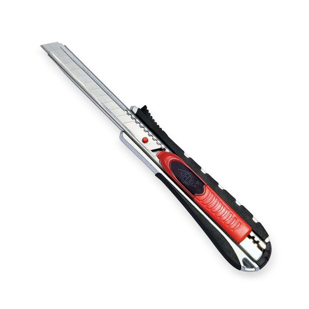 Veilige cutter WEDO® 2-in-1, lemmet 9 mm Product afbeelding: Veilige cutter WEDO® 2-in-1, lemmet 9 mm