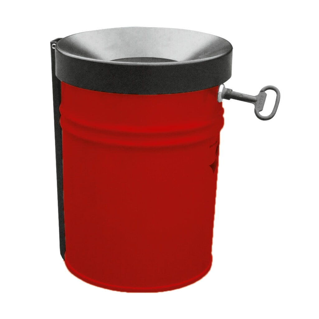 Veiligheidspapierbak Flamm-Ex, 16 liter, grafiet Product afbeelding: Veiligheidspapierbak Flamm-Ex, 16 liter, grafiet