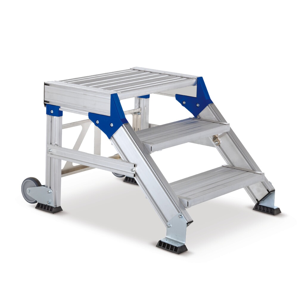 Veiligheidstrap ZARGES voor zware lasten, tredebreedte 600 mm, stahoogte 0,40 m Product afbeelding: Veiligheidstrap ZARGES voor zware lasten, tredebreedte 600 mm, stahoogte 0,40 m