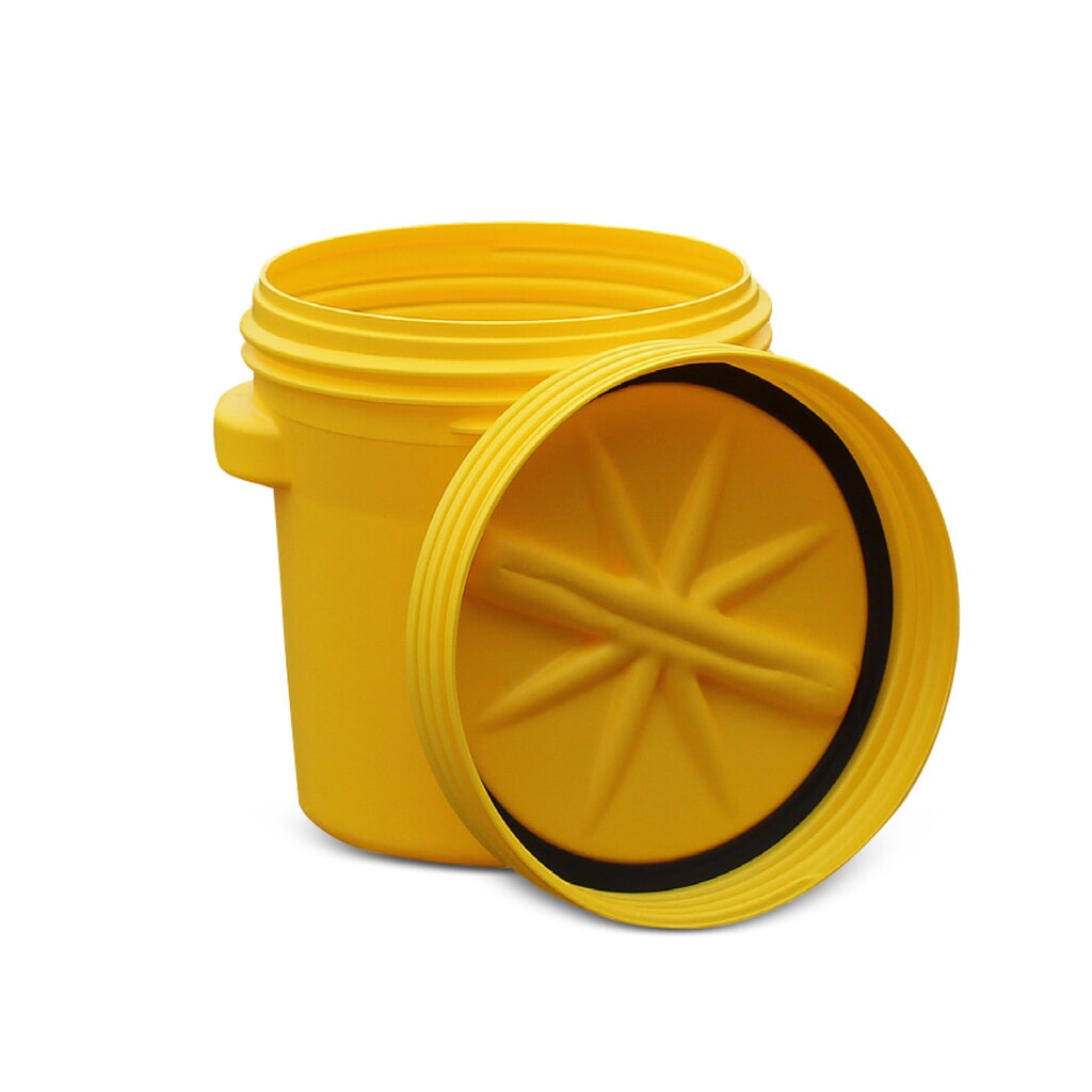 Product afbeelding: Veiligheidsvat van HDPE, UN-goedkeuring, met schroefdekselsluiting en 2 grepen, 77 l