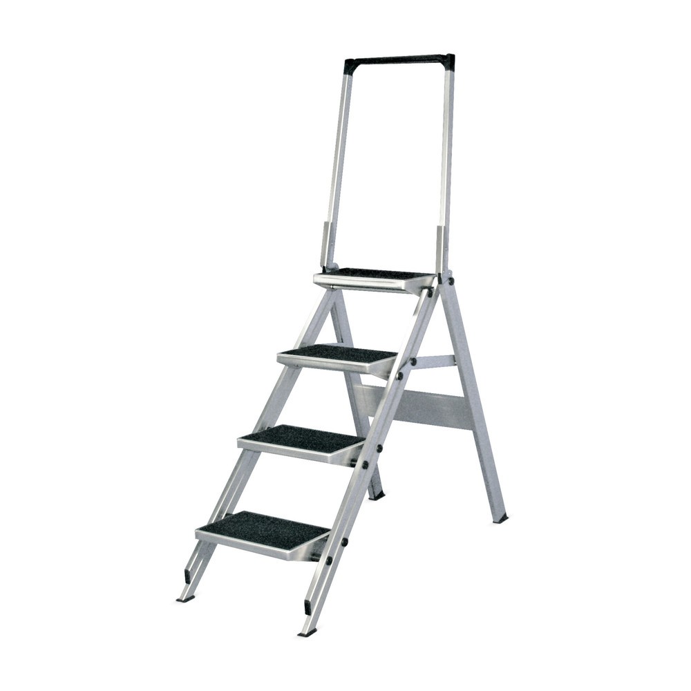 Product afbeelding: Veiligheidsvouwtrap HYMER, stahoogte 0,70 m, met veiligheidsbeugel