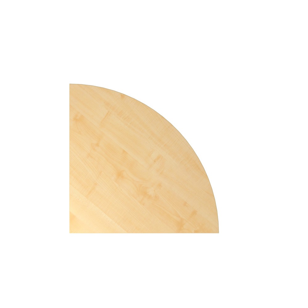 Product afbeelding: Verbindingsblad voor bureau met geheugenschakelaar, kwartrond, bxd 800 x 800 mm, wit
