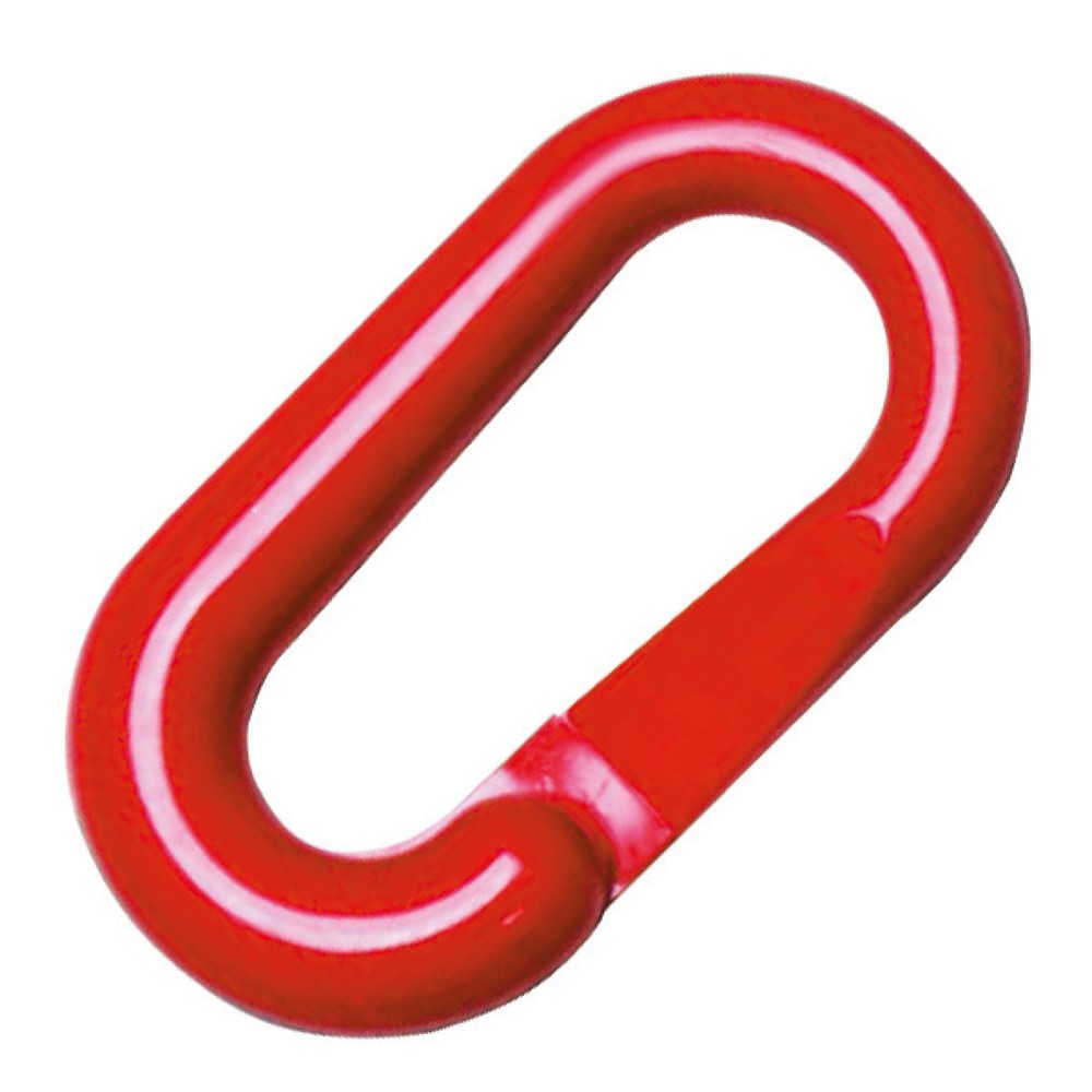 Product afbeelding: Verbindingsschakels voor sluitkettingen, dikte 6 mm, rood, 10 stuks per verpakkingseenheid