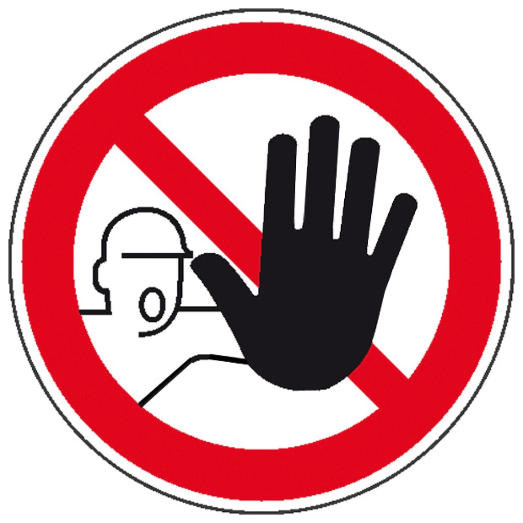 Verbodsbord – Toegang voor onbevoegden verboden