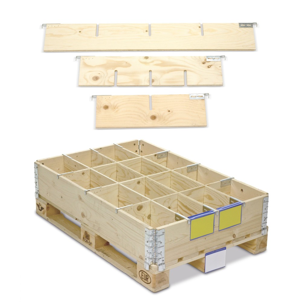 Product afbeelding: Verdeler opzetranden van hout, 4 vakken
