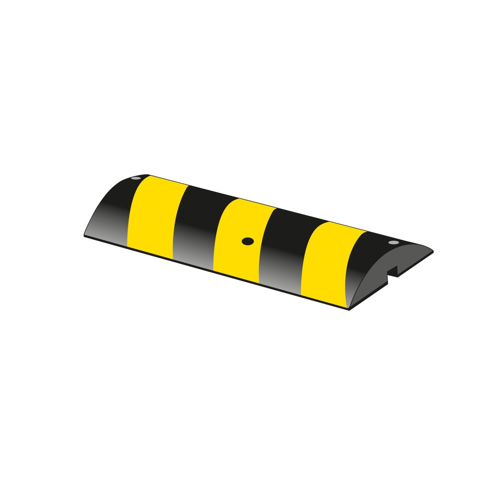 Productafbeelding nr. 1: Verkeersdrempel auto, < 5 km/u, basiselement, bouwhoogte 75 mm, zwart/geel