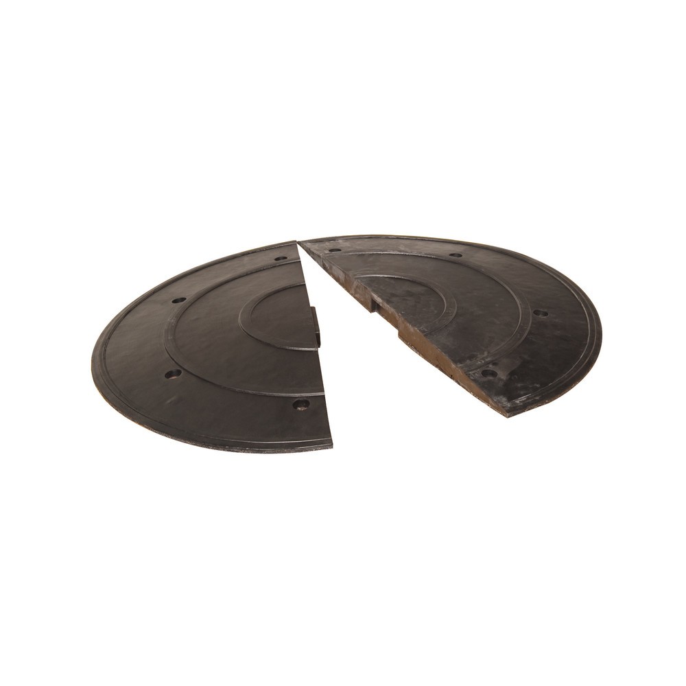 Product afbeelding: Verkeersdrempel SafeRide®, < 30 km/u, afsluitelement met groef, bouwhoogte 50 mm, zwart