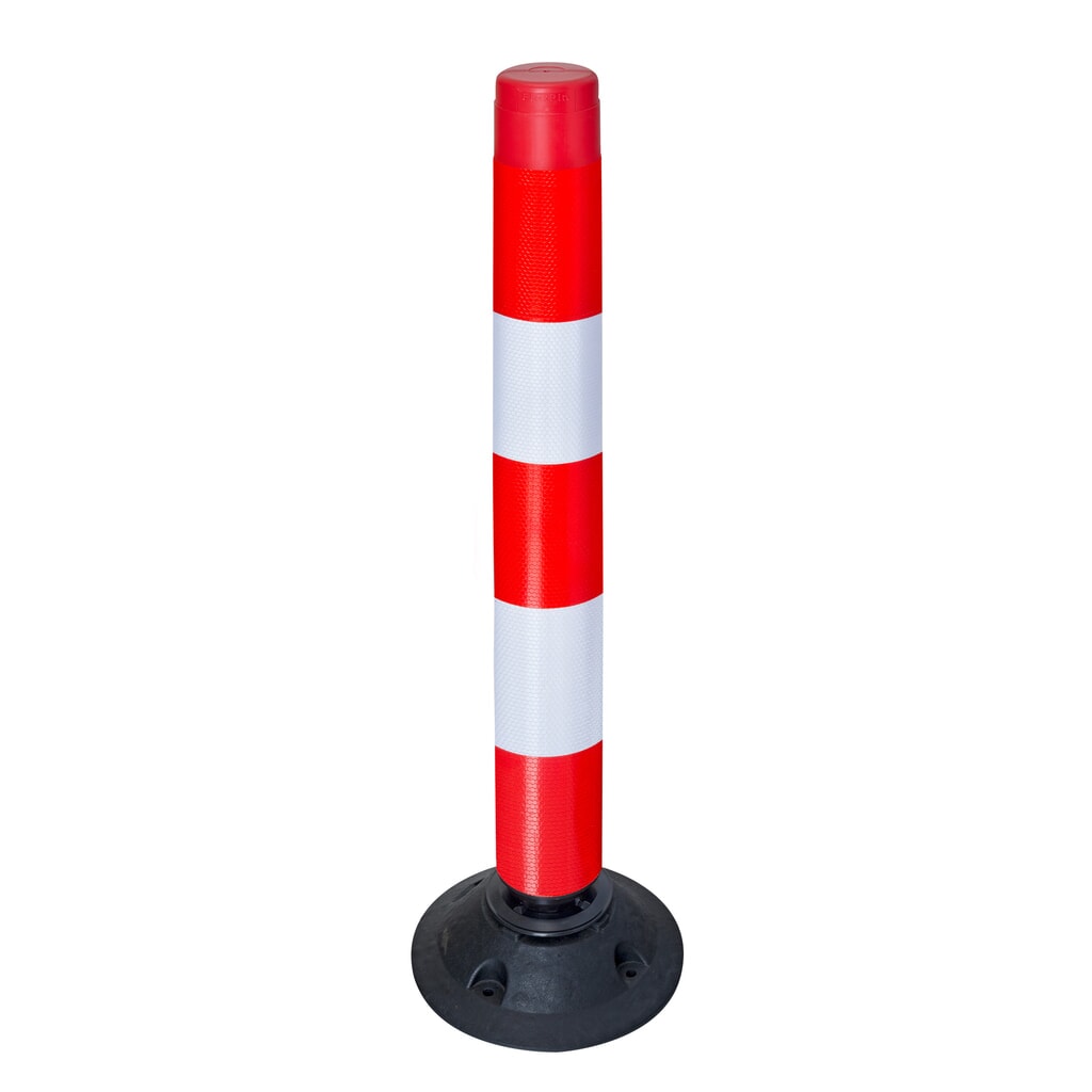 Product afbeelding: Verkeerszuil FlexPin, rood/wit, hoogte 1.000 mm