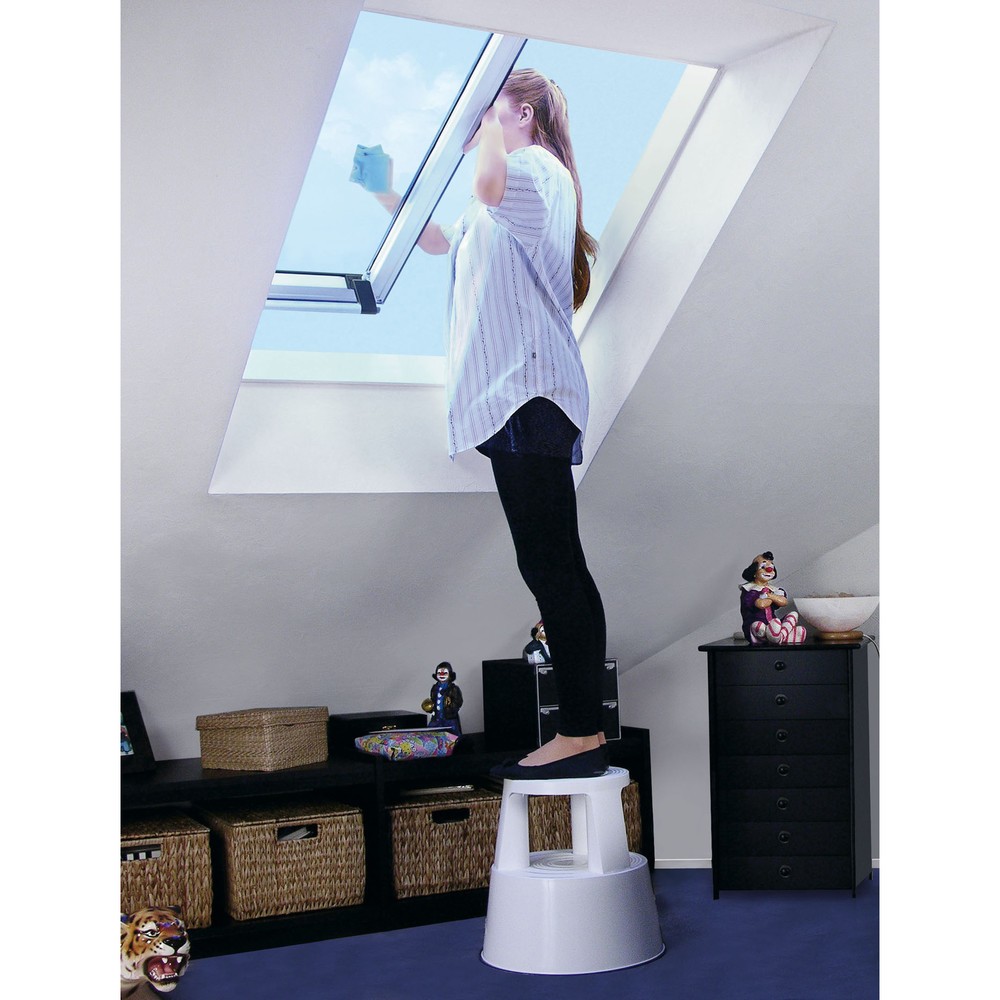 Productafbeelding nr. 4: Verrijdbaar opstapje van kunststof, cap. 150 kg, zuiverwit