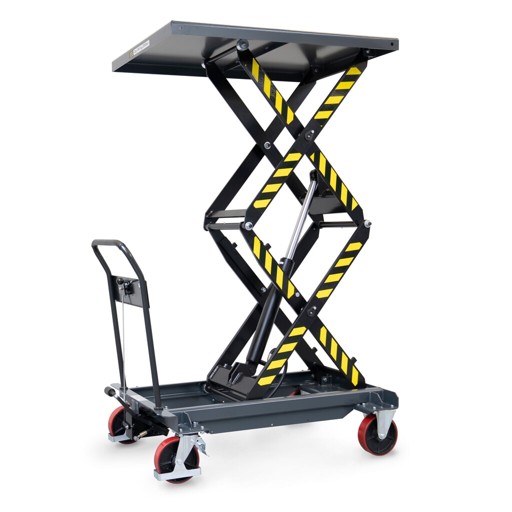 Verrijdbare heftafel fetra® met dubbele schaar, laadvlak 1.200 x 800 mm, draagvermogen 1.000 kg Productafbeelding nr. 2: Verrijdbare heftafel fetra® met dubbele schaar, laadvlak 1.200 x 800 mm, draagvermogen 1.000 kg