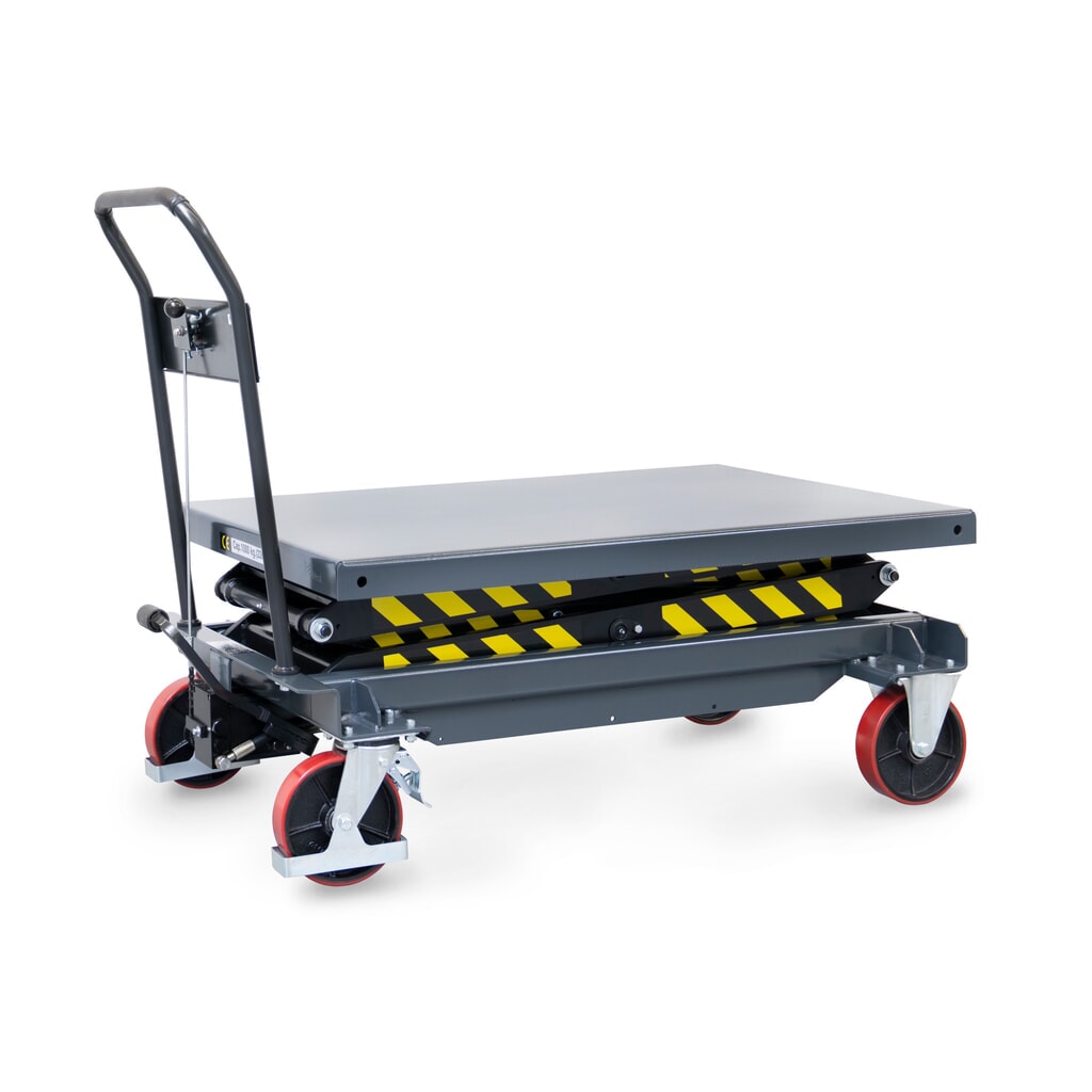 Verrijdbare heftafel fetra® met dubbele schaar, laadvlak 1.200 x 800 mm, draagvermogen 1.000 kg Productafbeelding nr. 3: Verrijdbare heftafel fetra® met dubbele schaar, laadvlak 1.200 x 800 mm, draagvermogen 1.000 kg