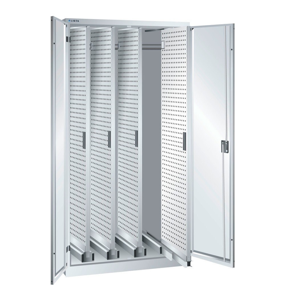 Product afbeelding: Verticaal uitschuifbare kast LISTA, (bxdxh) 1000x600x1950 mm, met draaideuren, 4 uitschuifbare delen, CODE Lock
